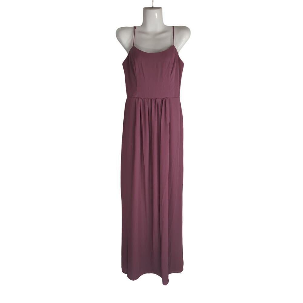 DB Studio Celebrate Women's Scoop Neck Smocked Maxi Dress Pink Size 8 NWT‎